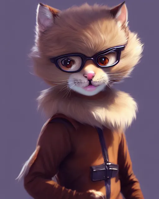 Image similar to character concept art of a young male anthropomorphic furry cat | | cute - fine - face, pretty face, key visual, realistic shaded perfect face, fine details by stanley artgerm lau, wlop, rossdraws, james jean, andrei riabovitchev, marc simonetti, and sakimichan, trending on artstation