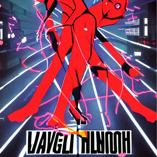 Image similar to neon genesis evangelion directed by david lynch poster