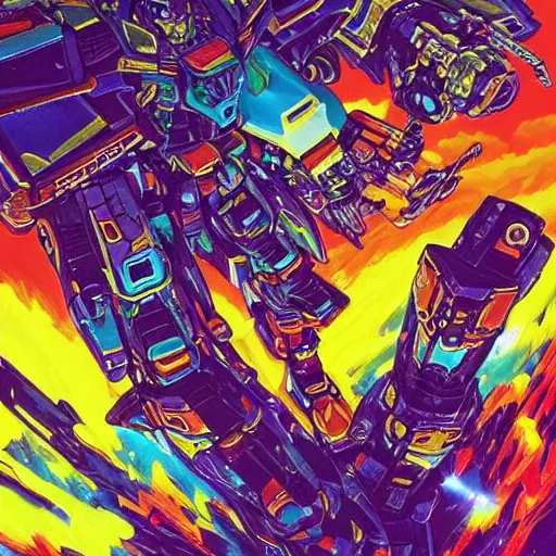 Prompt: An extremely Gundam psychedelic experience, colorful, surreal, mecha, robot, LSD, face, jet turbine, tarot, detailed, intricate, elegant, highly detailed, super detailed, insane detailed, digital painting, concept art, smooth, sharp focus, illustration, art by Krenz Cushar, Marco Plouffe, dan mumford, Artem Demura and alphonse mucha