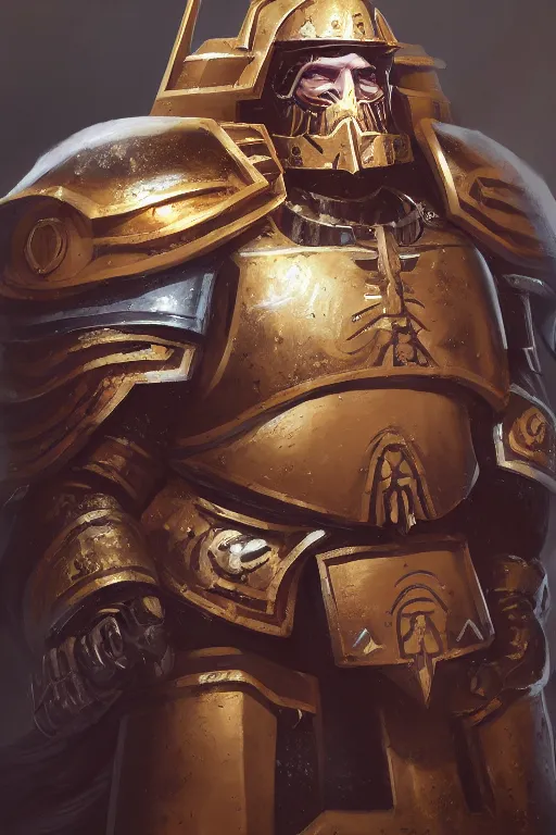 Image similar to armor portrait heros warhammer 4 0 k horus heresy fanart - the primarchs emperor by johannes helgeson animated with vfx concept artist & illustrator global illumination ray tracing hdr fanart arstation zbrush central hardmesh 8 k octane renderer comics stylized