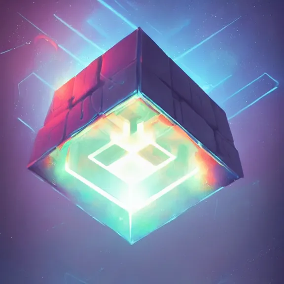 Image similar to mysterious glowing cube with strange markings etched onto its surface, hovering in midair, by sylvain sarrailh, rossdraws, ambient light, ultra detailed, fantasy artwork, 8 k, volumetric lighting, trending on artstation, award winning, beautiful scenery, very beautiful.