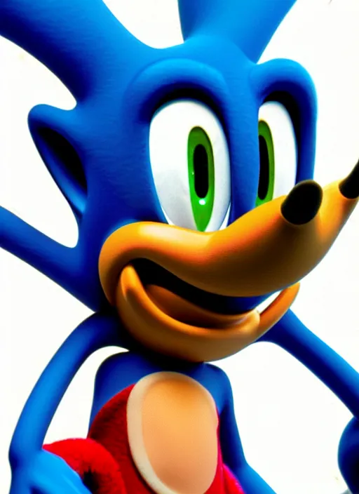 Image similar to highly detailed closeup of a wacky moose character, from sonic the hedgehog, sonic video game series, character concept art