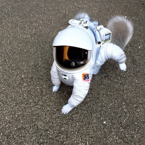 Prompt: chinchilla in a astronaut suit