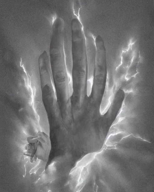 hands reaching out of darkness