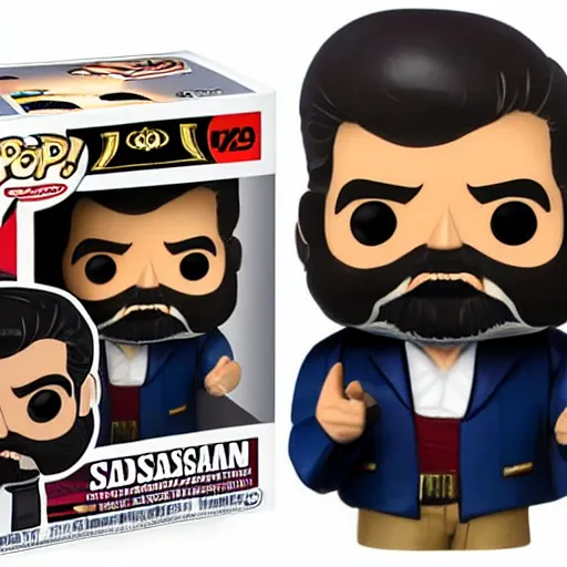 Prompt: saddam hussein funko pop,, high quality, high resolution