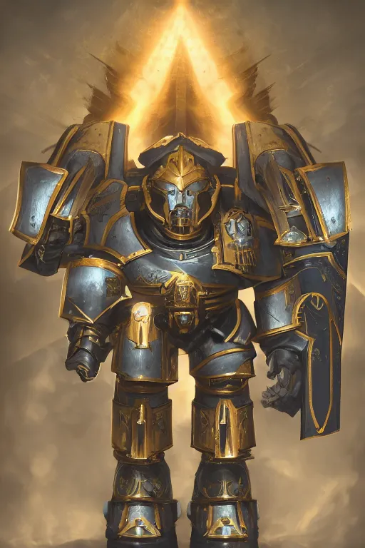 Image similar to armor portrait heros warhammer 4 0 k horus heresy fanart - the primarchs emperor by johannes helgeson animated with vfx concept artist & illustrator global illumination ray tracing hdr fanart arstation zbrush central hardmesh 8 k octane renderer comics stylized