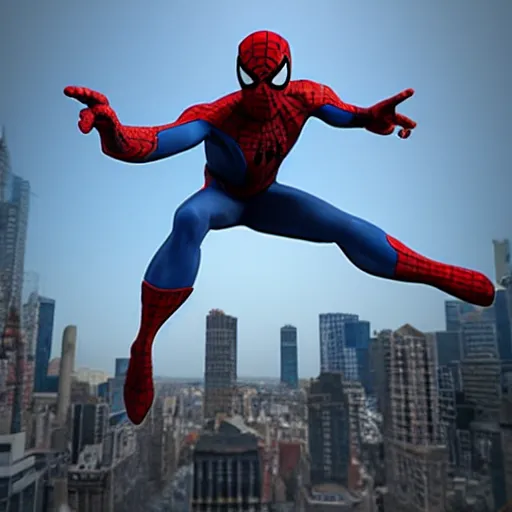 Image similar to statue of spiderman 8 k