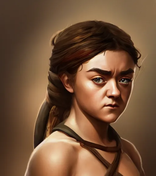 Image similar to maisie williams as himba highly detailed digital painting artstation concept art smooth sharp focus illustration artstation art by artgerm rutkowski aleksi briclot and bouguereau