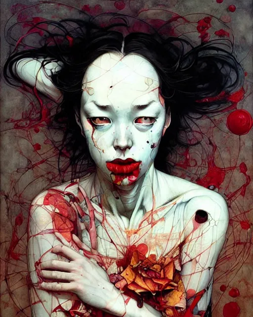 Image similar to human reason can excuse any evil ; that is why it ’ s so important that we don ’ t rely on it. in the style of adrian ghenie, esao andrews, jenny saville, ( ( ( edward hopper ) ) ), surrealism, dark art by james jean, takato yamamoto