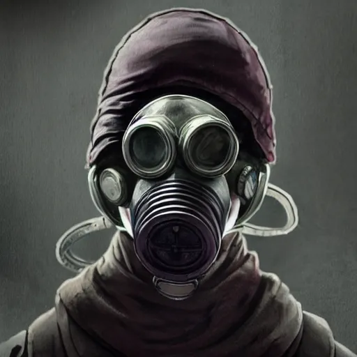 Image similar to tom mcdonald with a gas mask character portrait, lean face, cinematic lighting, glowing grey eyes, hyper - detailed, 4 k, high resolution, in the style of charlie bowater, tom bagshaw, single face, symmetrical, headshot photograph, insanely detailed and intricate, beautiful, elegant, watercolor, cinematic, portrait, raphaelite, headroom, pierre - auguste renoir