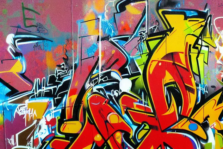 Prompt: abstract graffiti by dzine