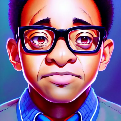 Image similar to steve urkel, portrait shinkai makoto studio ghibli studio key hideaki anno sakimichan stanley artgerm lau rossdraws james jean marc simonetti elegant highly detailed digital painting artstation pixiv