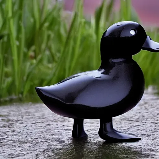 Prompt: a duck wearing black rubber boots in the french countryside, realistic, detailed, 8 k