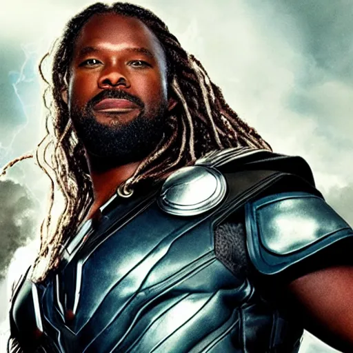 Prompt: Black Thor