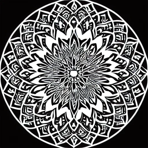 Prompt: mandala, vector art, detailed