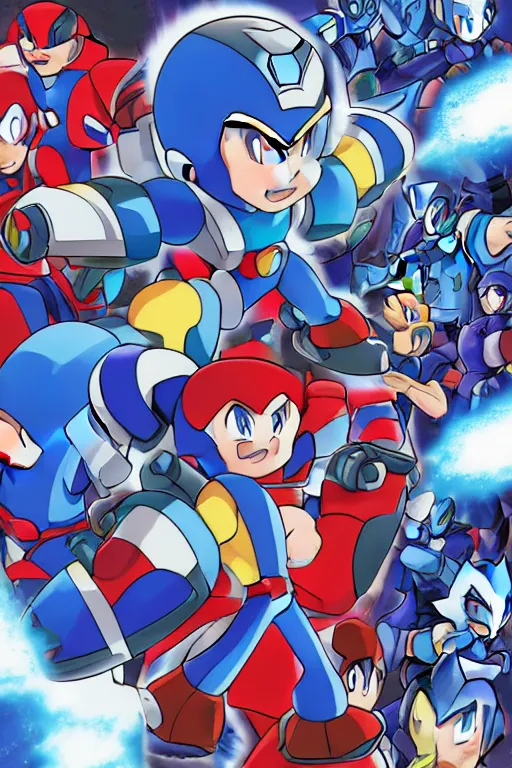 Image similar to Megaman X 13 Cover Art featuring New Characters