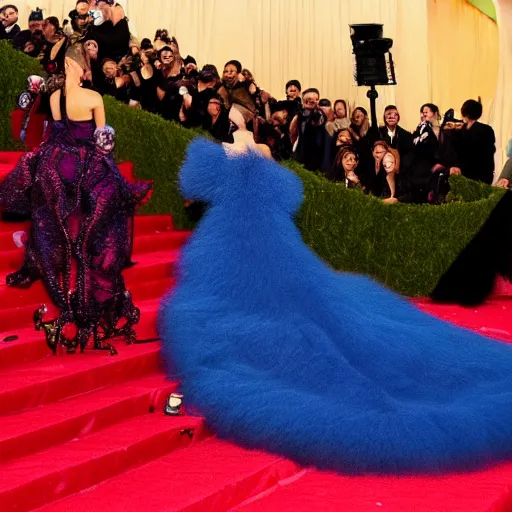 Image similar to the met gala but everyone looks like eldritch abominations