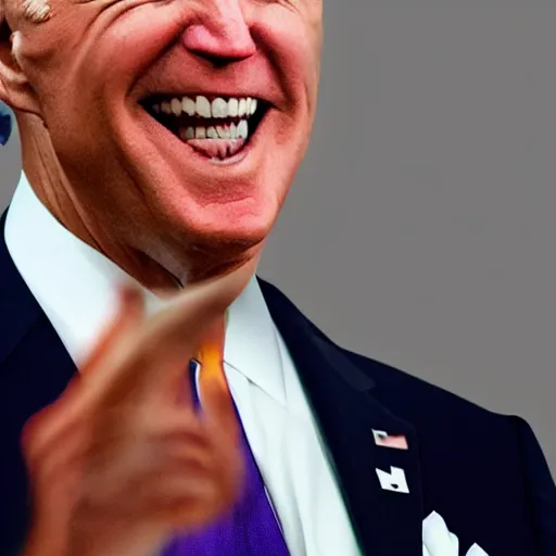 Prompt: joe biden with glowing red eyes, photoshop