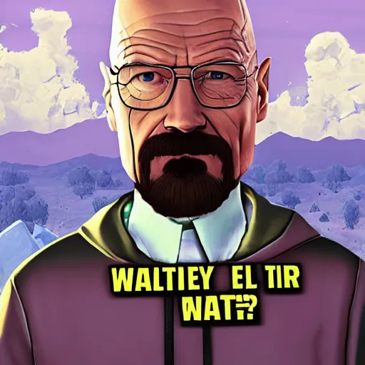 Prompt: Walter White in fornite