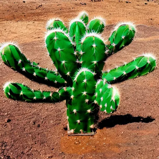 Image similar to a cactus pooping