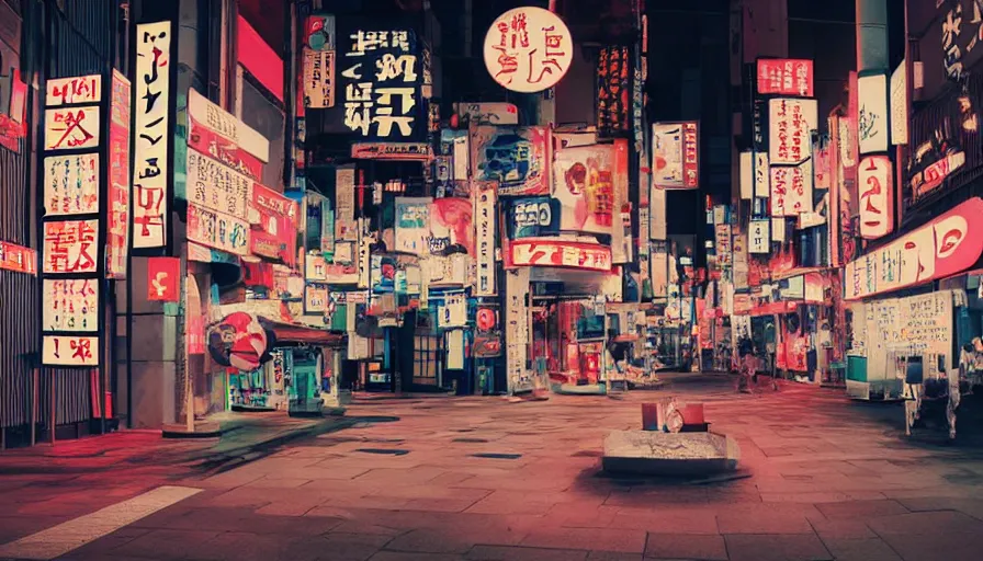 Prompt: Japan travel and tourism, arts and crafts discovery and exploration, commercial art in the style of Thom Wasselmann and KAWS, clean spot color, whites and neon fluorescent airbrush accents typographic graphic design volumetric octane render