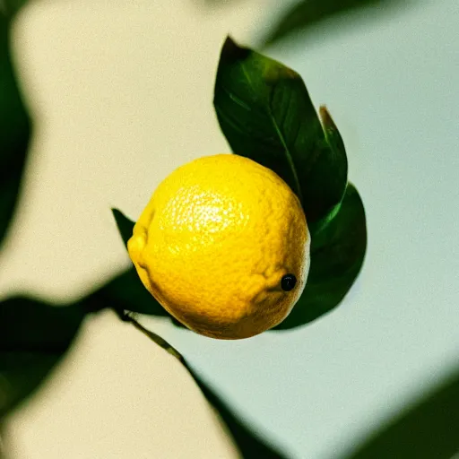 Image similar to a lemon with 3 eyes