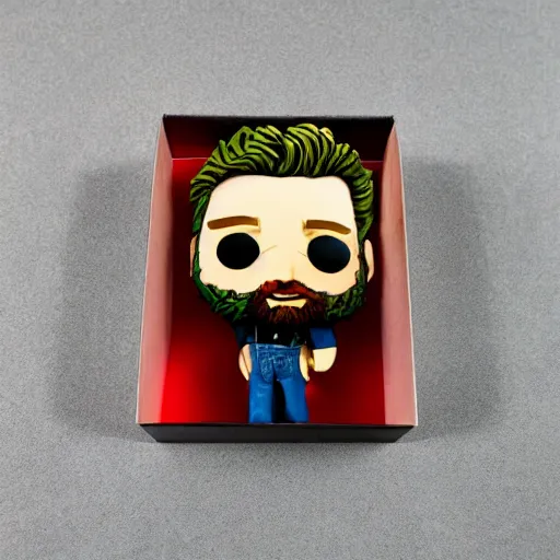 Image similar to vincent van gogh stop motion vinyl action figure, plastic, toy, butcher billy style