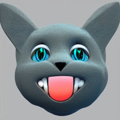 Image similar to 3 d render of a cute electric type cat based pokemon, digital art