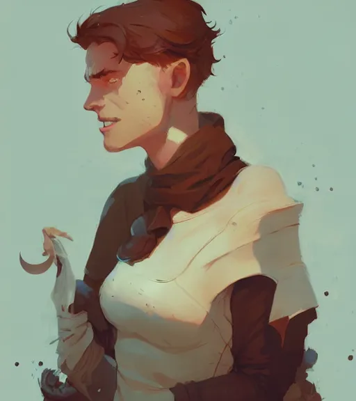 Image similar to portrait of cullen with a beautiful woman he loves by atey ghailan, by greg rutkowski, by greg tocchini, by james gilleard, by joe fenton, by kaethe butcher, dynamic lighting, gradient light blue, brown, blonde cream and white color scheme, grunge aesthetic