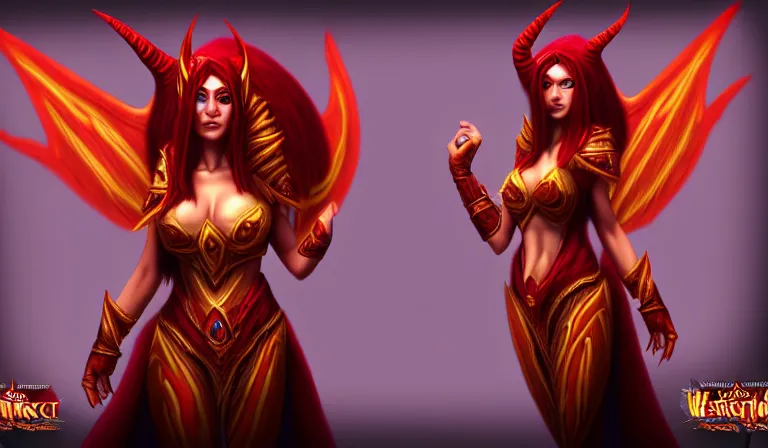 Image similar to Alexstrasza in human form, warcraft, 4k, deviantart