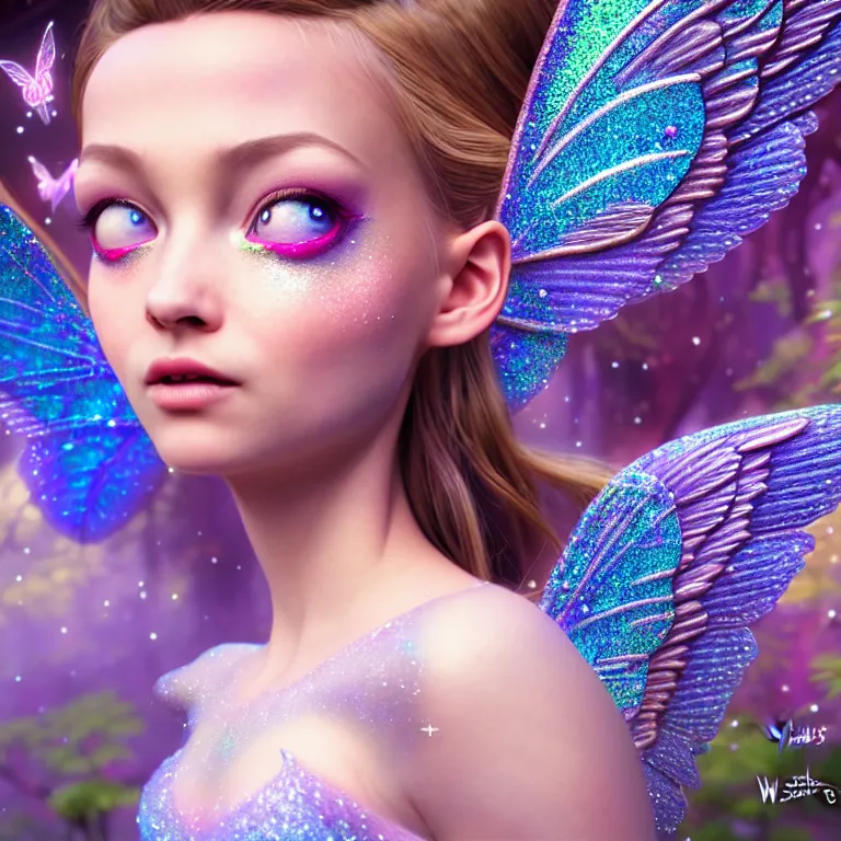 a magnificent fairy princess with glittery wings, | Stable Diffusion ...