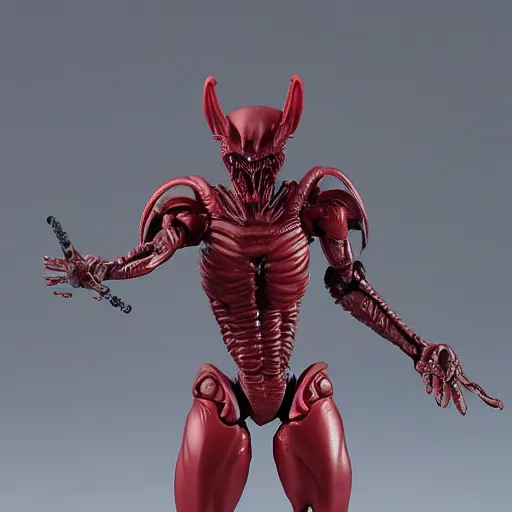 Prompt: xenomorph takeya takayuki action figure movable model toys