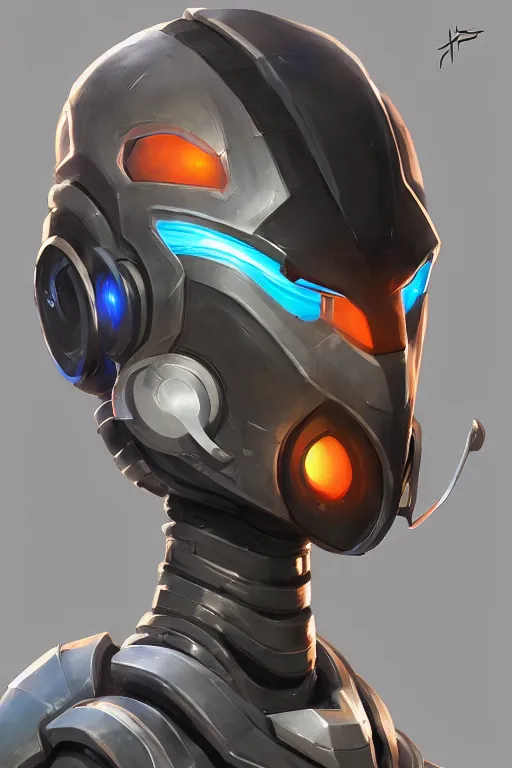 Image similar to epic mask helmet robot ninja portrait stylized as fornite style game design fanart by concept artist gervasio canda, behance hd by jesper ejsing, by rhads, makoto shinkai and lois van baarle, ilya kuvshinov, rossdraws global illumination radiating a glowing aura global illumination ray tracing hdr render in unreal engine 5