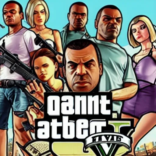 Image similar to grand theft auto game cover but everyone is ducks