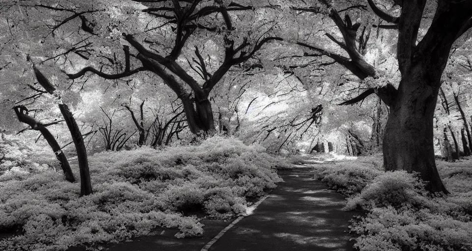 Image similar to This chaotic spotlight, infrared photography