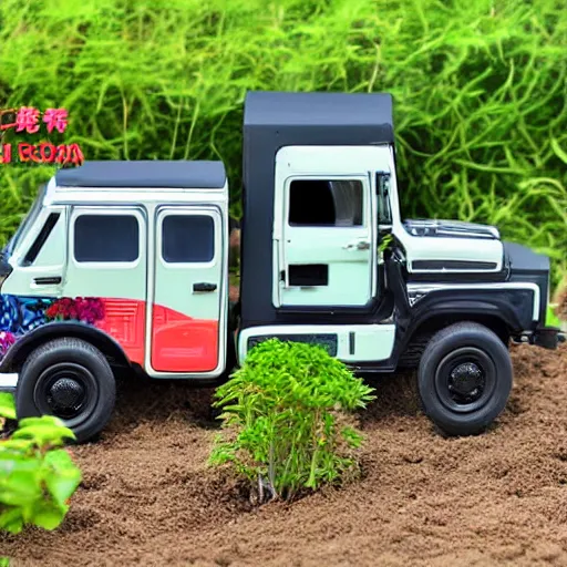 Image similar to Japan’s Kei-tora ‘Mini Truck’ Gardening Contest