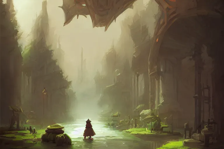 Prompt: by andreas rocha, trending on artstation