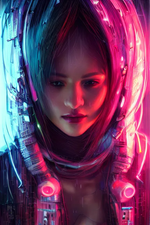 Image similar to portrait futuristic hot cyberpunk young female rouge, in futuristic stormy heavy snowy tokyo rooftop cyberpunk night, ssci-fi, fantasy, intricate, very very beautiful, elegant, neon light, highly detailed, digital painting, concept art, human anatomy, soft light, hdri, smooth, sharp focus, illustration, art by tian zi and craig mullins and WLOP and alphonse mucha