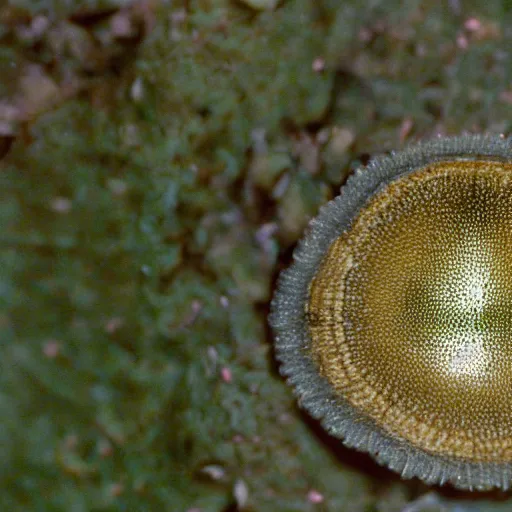 Prompt: an upside down Tylopilus felleus, close up, 35mm photograph