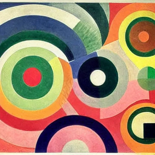 Image similar to the collective unconscious of humanity, by sonia delaunay