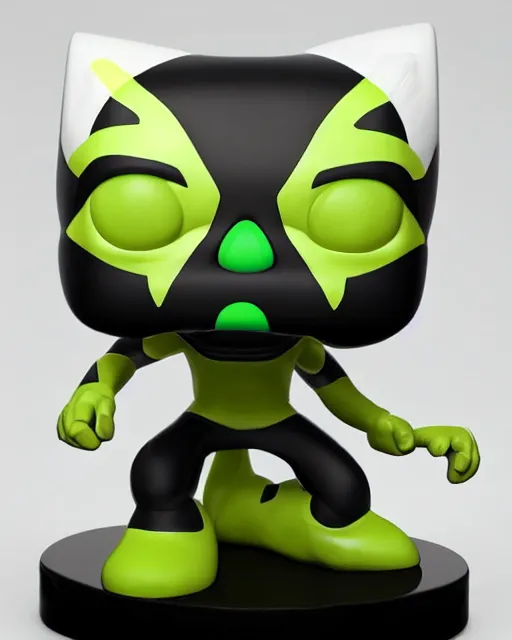 Prompt: full body 3d render of Ben 10 as a funko pop, studio lighting, white background, blender, trending on artstation, 8k, highly detailed