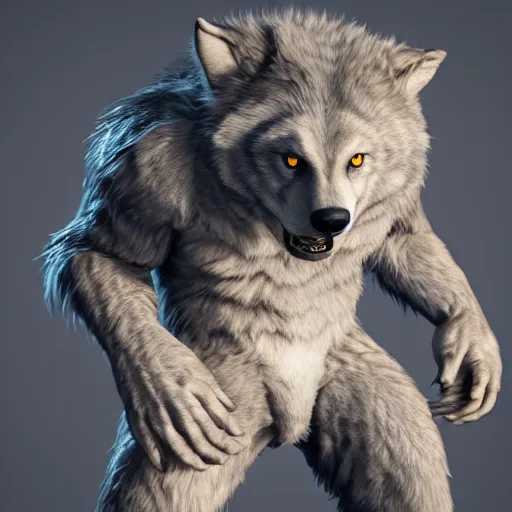 Image similar to cute handsome cuddly werewolf from van helsing unreal engine hyperreallistic render 8k character concept art masterpiece