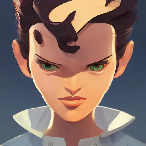 Image similar to face icon stylized minimalist comic - con, loftis, cory behance hd by jesper ejsing, by rhads, makoto shinkai and lois van baarle, ilya kuvshinov, rossdraws global illumination