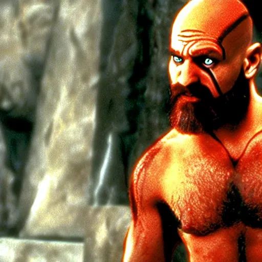 Image similar to movie still from Kratos in the fifth element