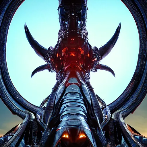 Image similar to worm's eye view from the floor, looking up, at a highly detailed 300 foot tall giant exquisite beautiful female warframe, as an anthropomorphic robot dragon, posing elegantly over your tiny form, camera looking up from the ground, at the beach on a sunset, sleek streamlined design, streamlined matte black armor, sharp detailed claws, detailed sharp robot dragon feet, giantess shot, upward shot, ground view shot, front shot, cinematic shot, high quality warframe fanart, captura, realistic, professional digital art, high end digital art, furry art, giantess art, anthro art, DeviantArt, artstation, Furaffinity, 8k HD render, epic lighting