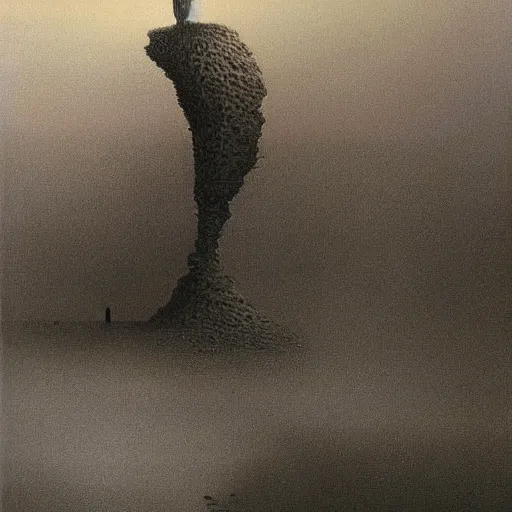 Image similar to Republican House Minority Leader Kevin McCarthy. Zdzisław Beksiński