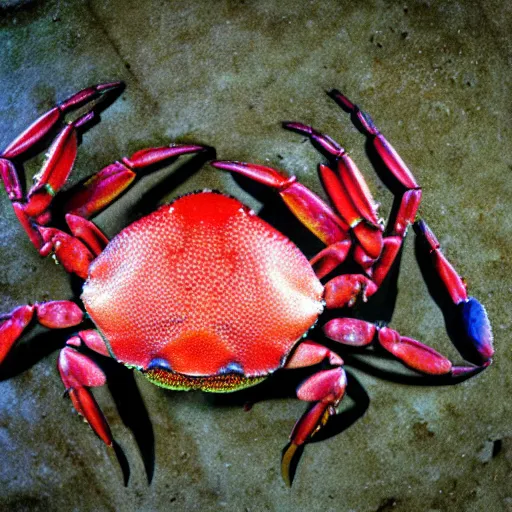 Image similar to A gigantic, huge crab, DSLR, 70mm, photograph, found footage