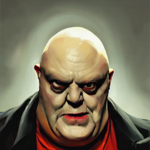 Image similar to greg manchess portrait painting of partially armored uncle fester from addams family as overwatch character, medium shot, asymmetrical, profile picture, organic painting, sunny day, matte painting, bold shapes, hard edges, street art, trending on artstation, by huang guangjian and gil elvgren and brom