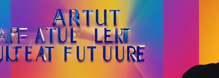 Image similar to text - free article banner for an article called the future of art : artificial intelligence