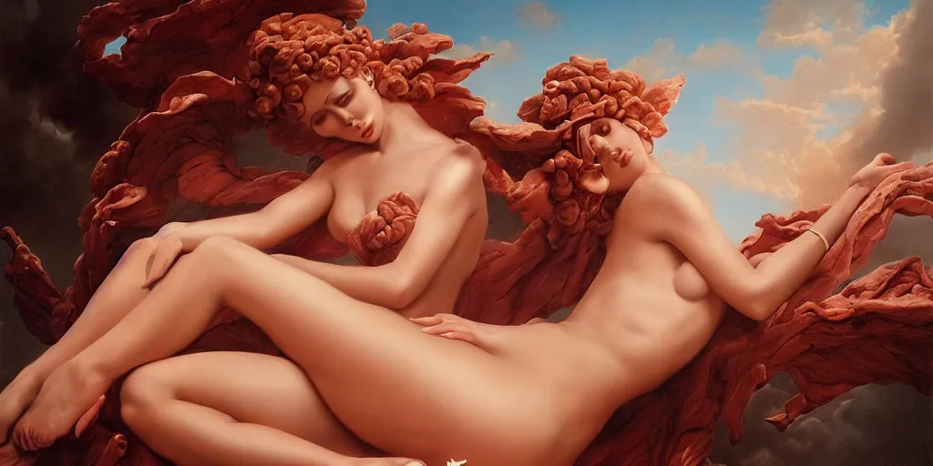 Image similar to dreamscape, female, luis ricardo falero, vivid colors, anatomical, highly detailed sculpture, intricate detailed, ommatidia, 8 k, cinematic atmosphere, post - processing